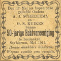 FA-00002 | Arjen Scheltema (1836-1913) adv 50 jaar huwelijk