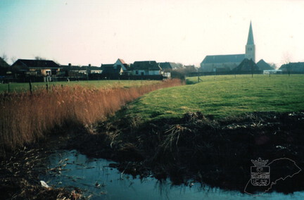 OB-00721 Zicht op de Buorren in Oosterbierum